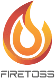 The logo for Firetoss, a digital marketing agency in Utah, is shown.