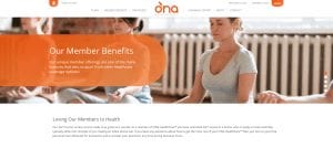 O'NA HealthCare Member Benefits page
