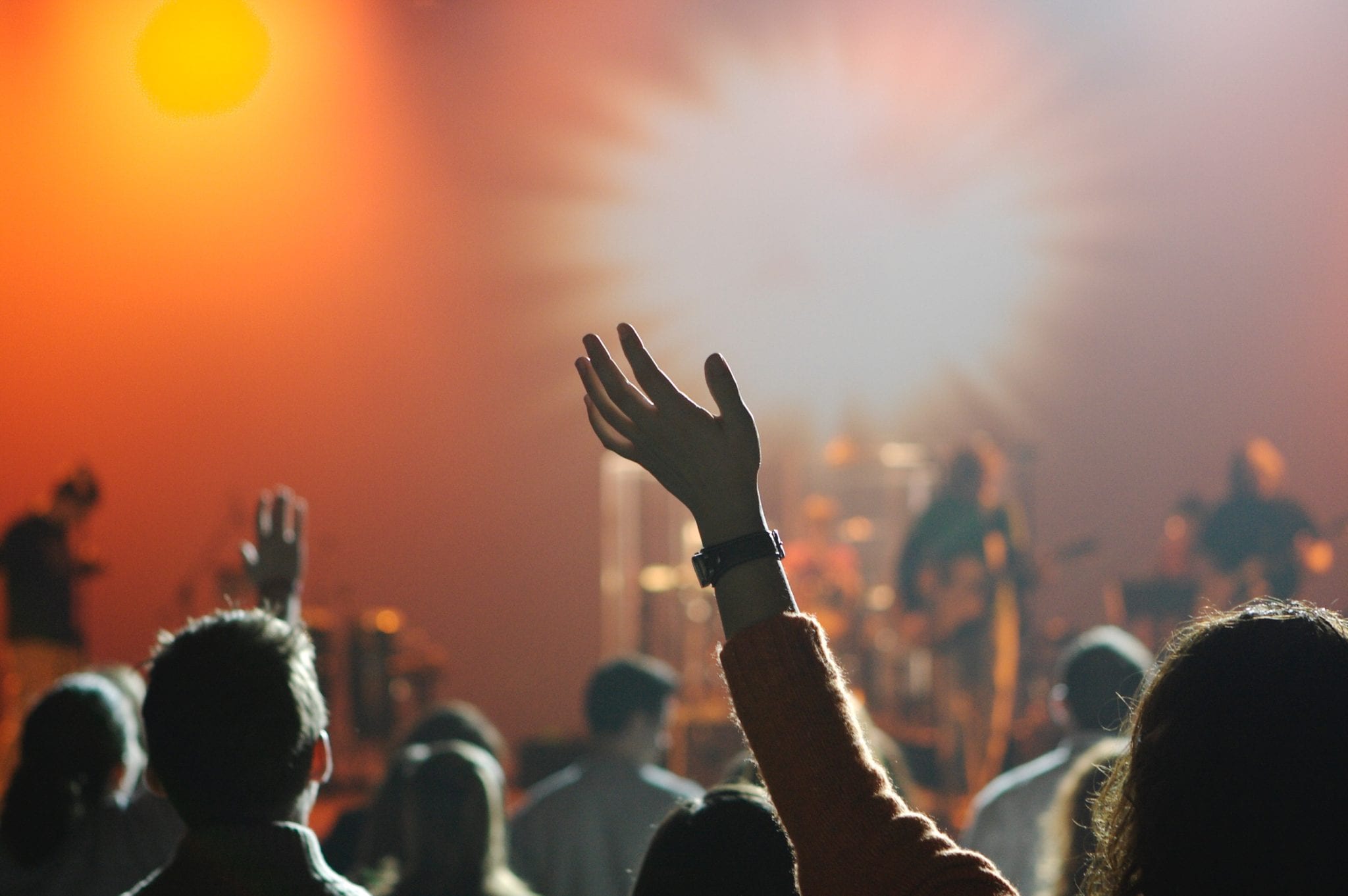 rock concert crowd