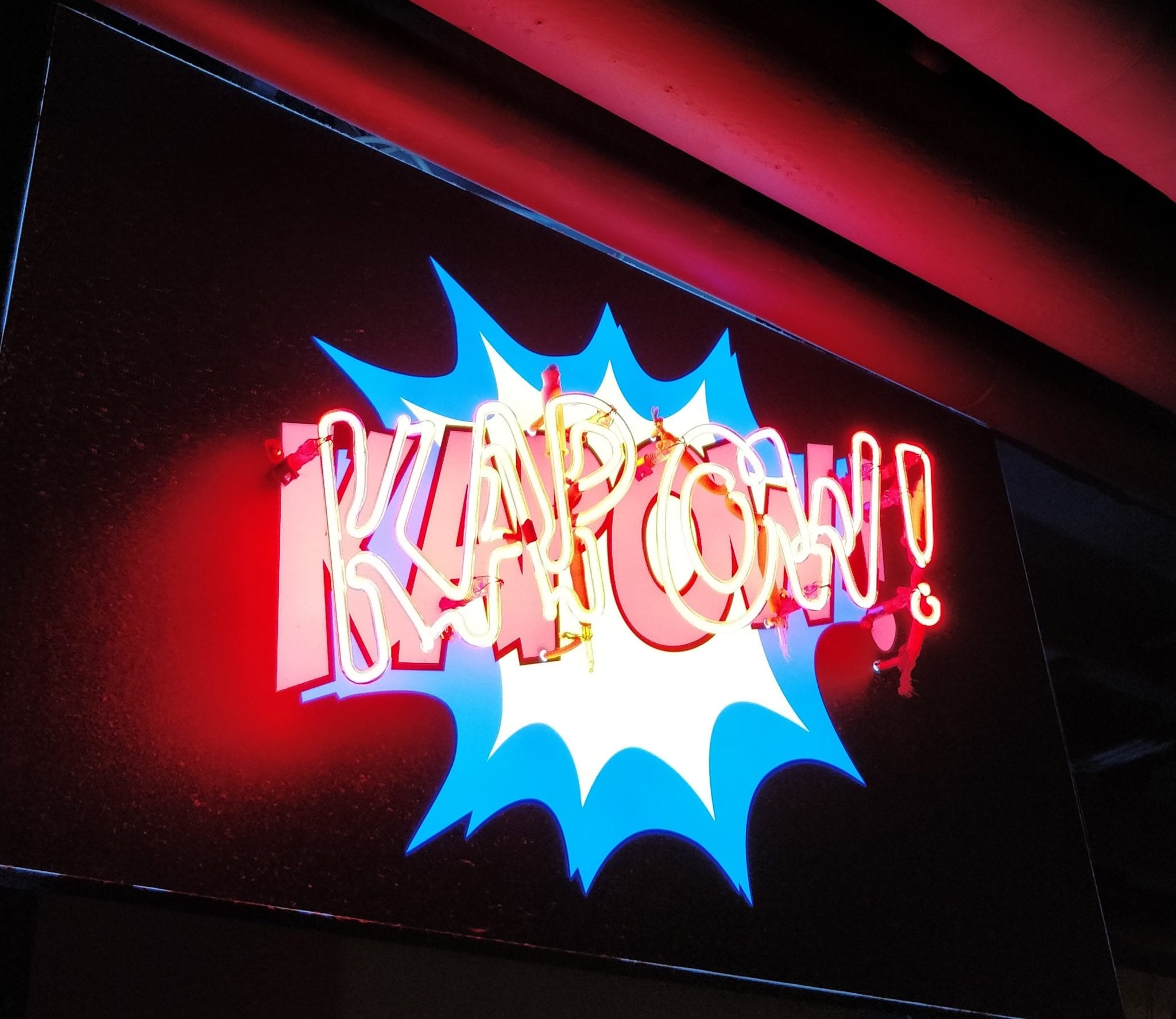 kapow neon sign
