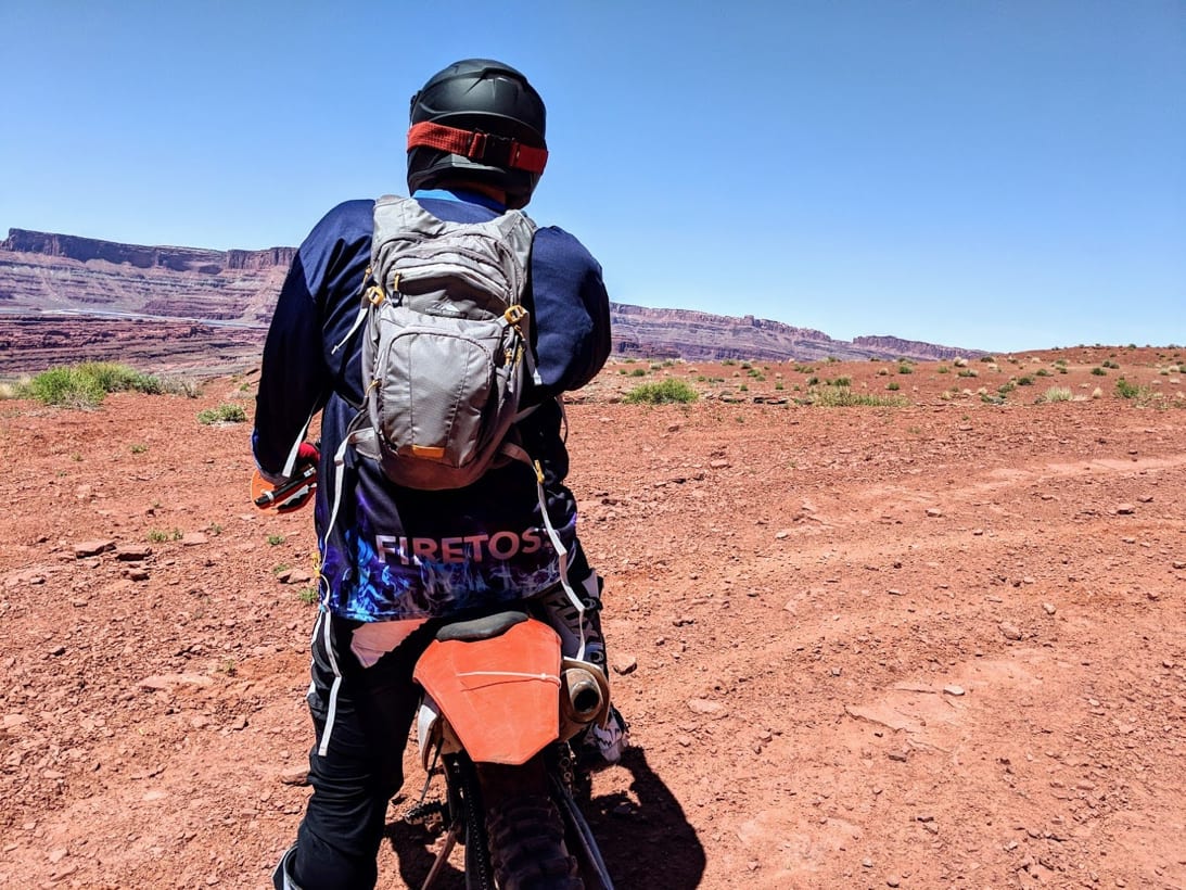 person on a dirt bike