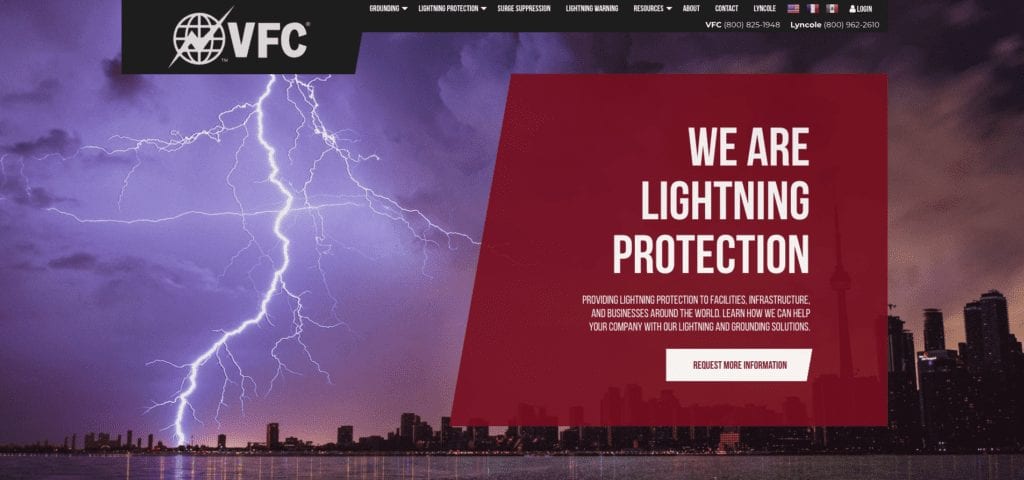 VFC website homepage