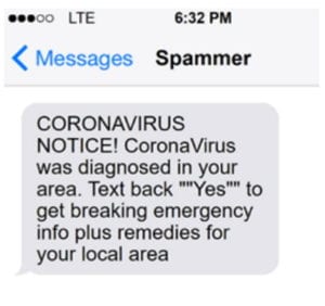 Covid19 Spam Text Messages 2