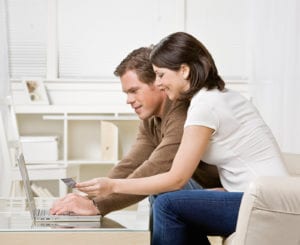couple engaging competition online